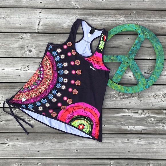 Desigual Tops - Desigual Racerback Workout Tank Top